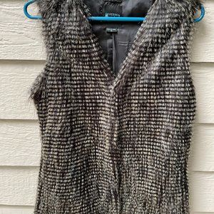 New MARCIANO Guess faux fur vest coat XS